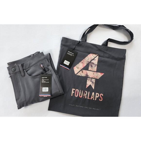 Fourlaps Pants Womens Slim Fit 6 Grey Graphite Evolve Active Water Repellent - Picture 1 of 16